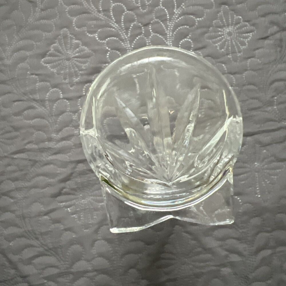 Lead Crystal Cracker Tray Water Biscuits Wafers Elegant Buffet Table Display 9” - Picture 7 of 11